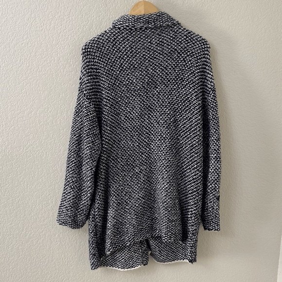 Eileen Fisher Jacquard Cardigan Jacket Size Medium Organic Cotton Twist - Picture 5 of 7